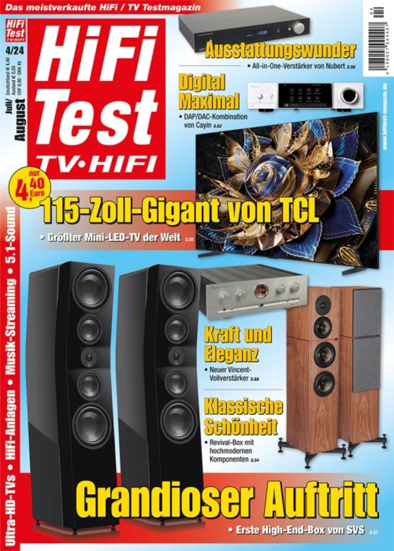 Digital Audio „HiFi Test TV HiFi“: XXL-Fernseher - Standlautsprecher - All-in-One-Verstärker von Nubert - News, Bild 
