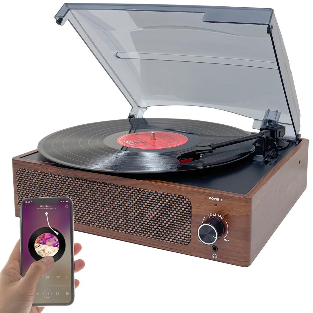 Digital Audio Musikstreaming per Smartphone und Vinyl-Aufnahmen digitalisieren: Neuer Plattenspieler von Auvisio - News, Bild 