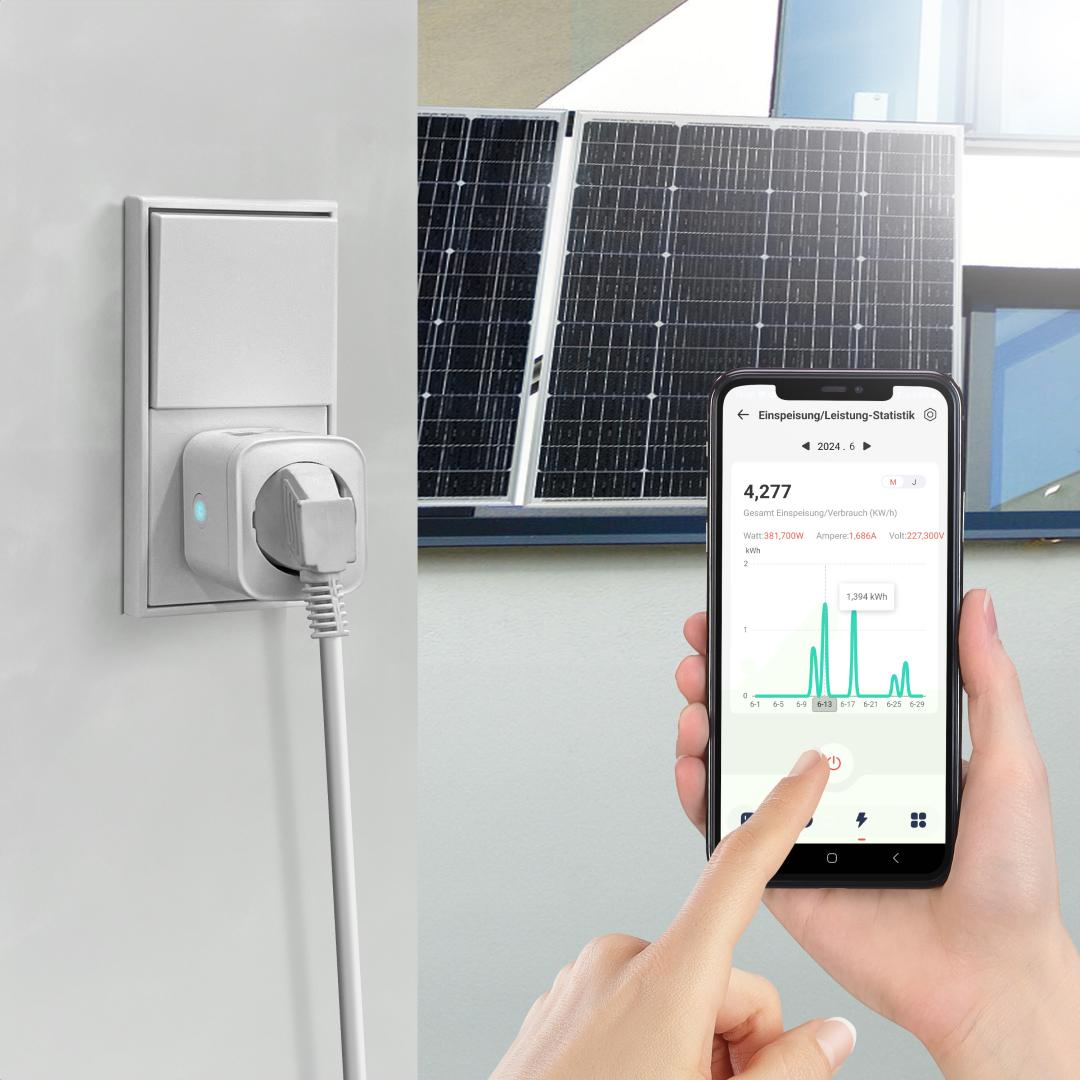 Smart Home Matter-kompatible Steckdose mit Energiekostenzähler - News, Bild 
