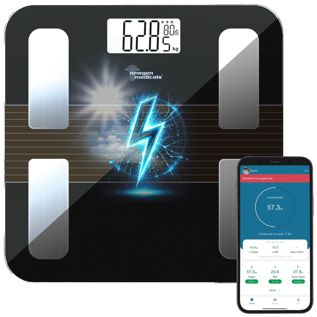 Digital Audio Smarte Körperfettwaage mit Solar-Akku und App-Anbindung per Bluetooth - News, Bild 