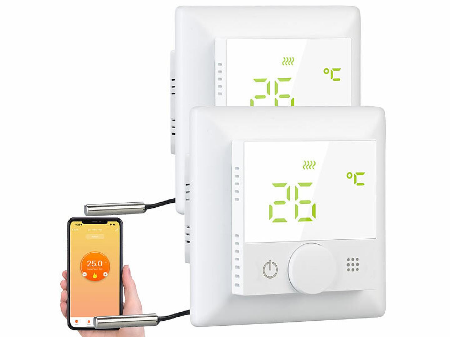 Smart Home WLAN-Fußbodenheizungs-Thermostat mit Sprachsteuerung und App von Revolt - News, Bild 